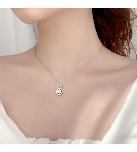 LMZJ095-莫桑鑽925銀項鍊