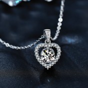 LMZJ097-莫桑鑽925銀項鍊