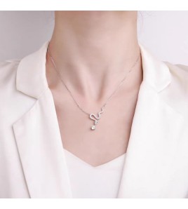 LMZJ099-莫桑鑽50分莫桑鑽項鍊