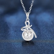 LMZJ101-莫桑鑽10分莫桑鑽（心形3mm）項鍊