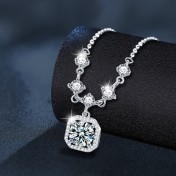 LMZJ103-莫桑鑽925銀項鍊