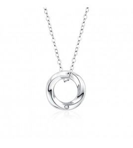 LMZJ104-莫桑鑽925銀項鍊