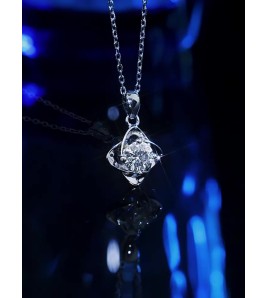 LMZJ106-莫桑鑽925銀項鍊