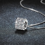 LMZJ107-莫桑鑽925銀項鍊