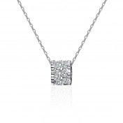 LMZJ107-莫桑鑽925銀項鍊