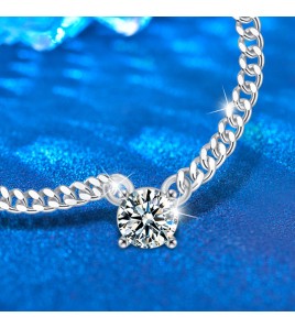 LMZJ109-莫桑鑽925銀項鍊