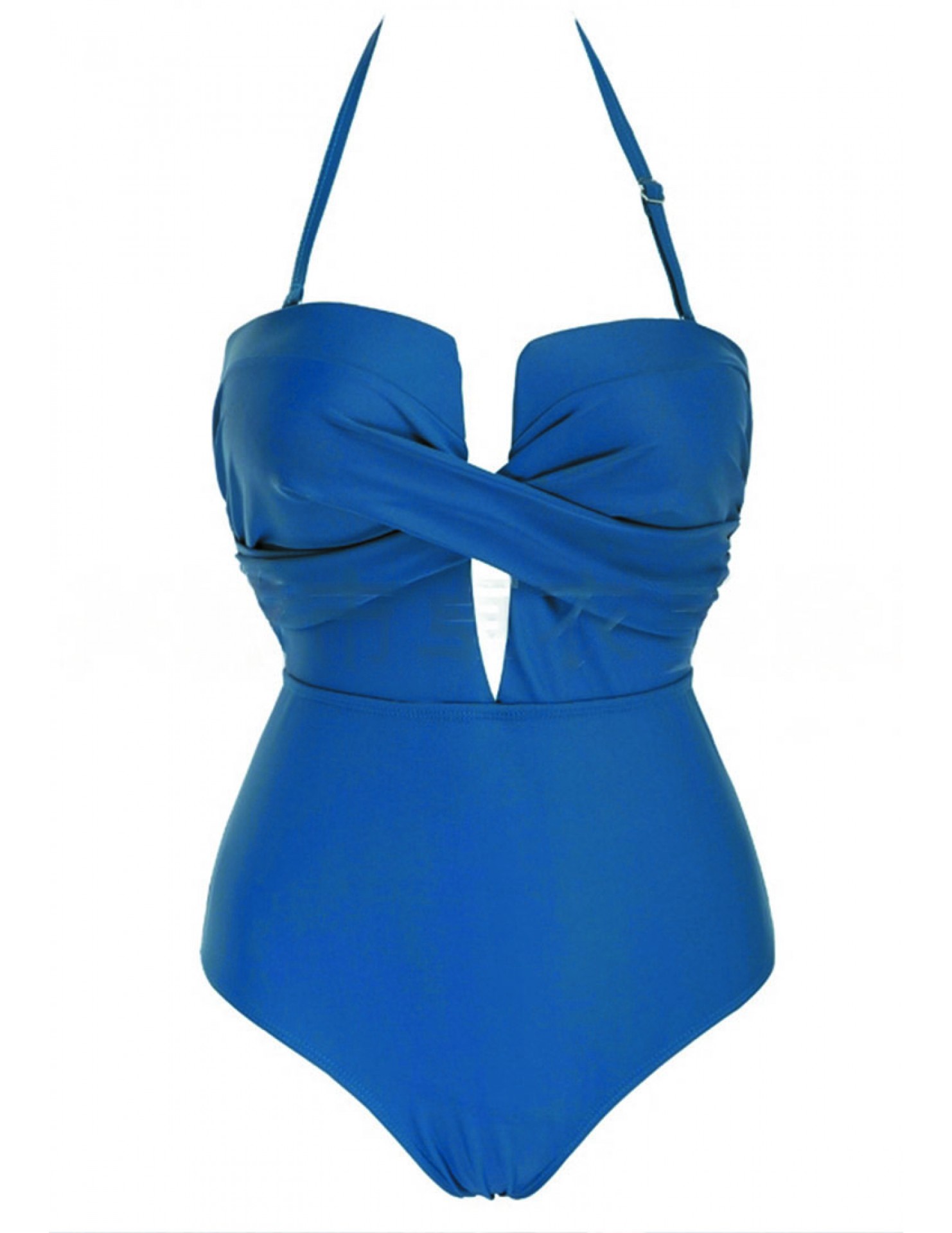 LNM5004 韓國女士連身泳衣 藍色
