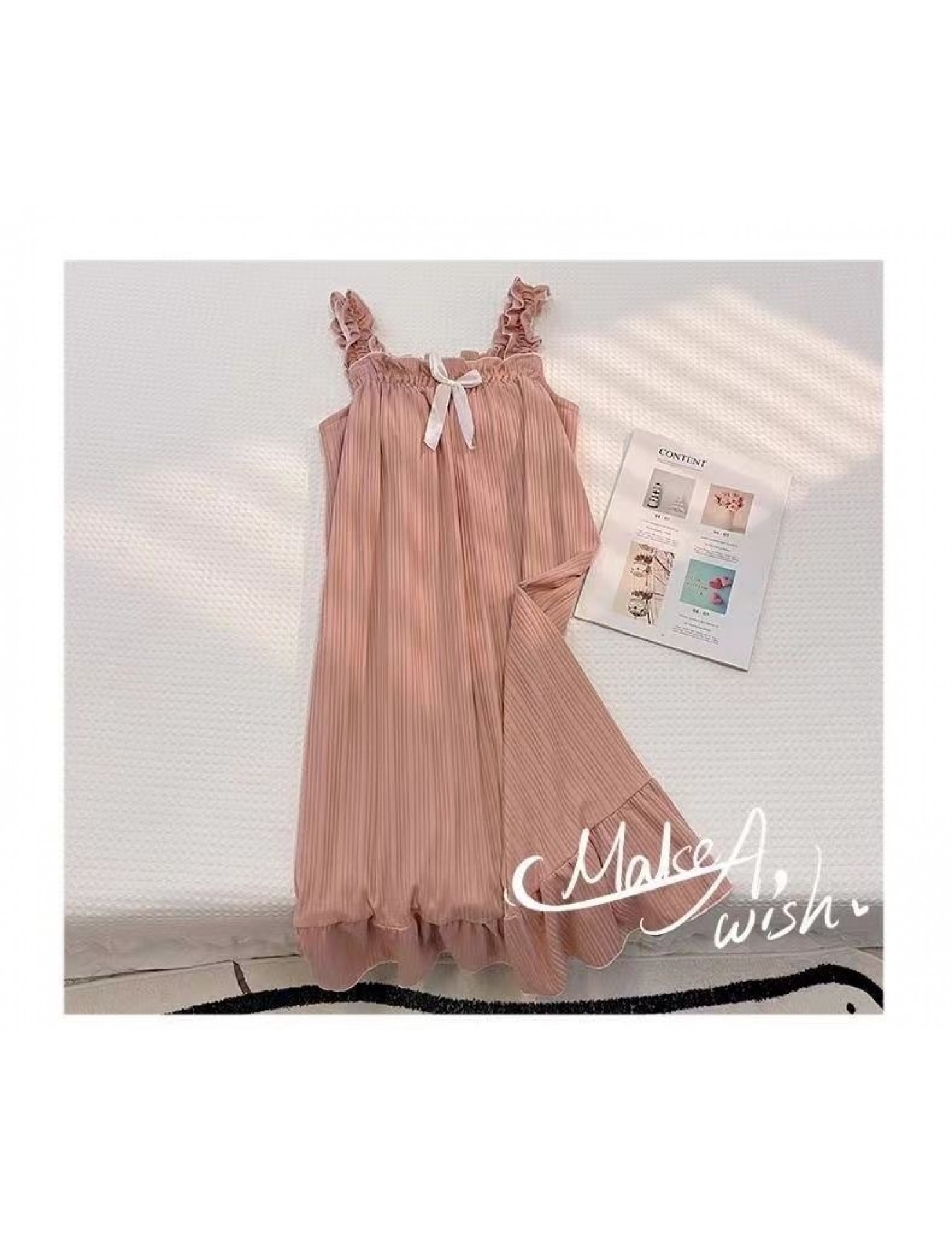 SWW4008-女士休閒洋裝（粉紅色）