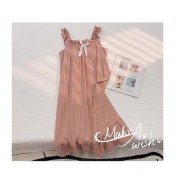 SWW4008-女士休閒洋裝（粉紅色）