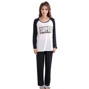 SWW5170-女士兩件式居家睡衣套裝 (白色)