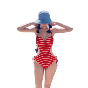 LSPKZ251114 LYCKA 韓版連身泳衣