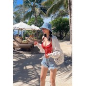 LSPKZ251114 LYCKA 韓版連身泳衣