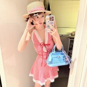 LSPKZ251117 LYCKA 韓版分體泳衣