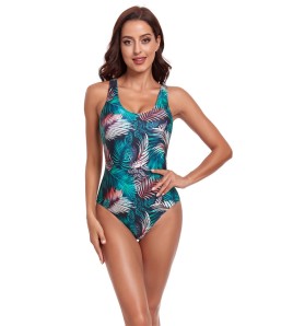 LYX23104LYCKA 歐美風格連體泳衣