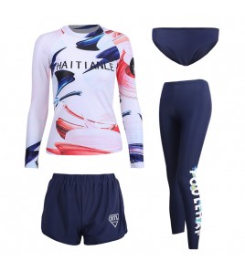 LKZ250159 LYCKA Korean Style Rash Guard Swimwear 