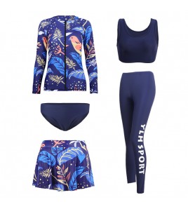 LKZ250176 LYCKA Korean Style Rash Guard Swimwear 