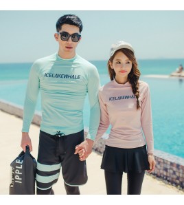 LKZ250177 LYCKA Korean Style Rash Guard Swimwear 