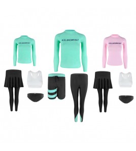 LKZ250177 LYCKA Korean Style Rash Guard Swimwear 