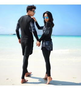 LKZ250179 LYCKA Korean Style Rash Guard Swimwear 