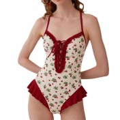 LKZ250183 LYCKA Korean Style One Piece Swimwear 