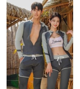 LKZ250189 LYCKA Korean Style Rash Guard Swimwear 