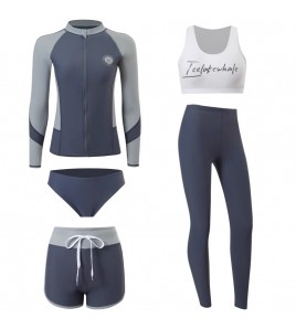 LKZ250189 LYCKA Korean Style Rash Guard Swimwear 