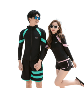 LKZ250190 LYCKA Korean Style Rash Guard Swimwear 