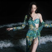 LKZ250194 LYCKA Korean Style One Piece Swimwear 