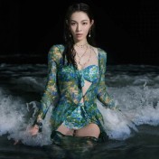 LKZ250194 LYCKA Korean Style One Piece Swimwear 