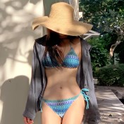 LKZ250200 LYCKA Korean Style Bikini Swimwear 