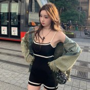 LKZ250202 LYCKA Korean Style One Piece Swimwear 