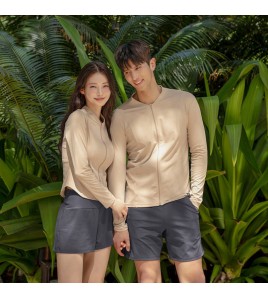 LKZ250209 LYCKA Korean Style Rash Guard Swimwear 