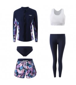 LKZ250225 LYCKA Korean Style Rash Guard Swimwear 