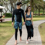 LKZ250231 LYCKA Korean Style Rash Guard Swimwear 