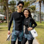 LKZ250231 LYCKA Korean Style Rash Guard Swimwear 
