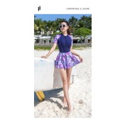 LKZ250234 LYCKA Korean Style One Piece Swimwear 