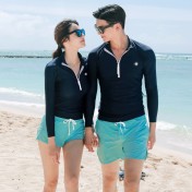 LKZ250272 LYCKA Korean Style Rash Guard Swimwear 