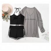 LKZ250275 LYCKA Korean Style One Piece Swimwear 