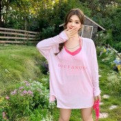 LKZ250275 LYCKA Korean Style One Piece Swimwear 