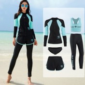 LKZ250279 LYCKA Korean Style Rash Guard Swimwear 