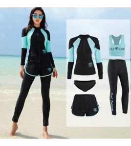 LKZ250279 LYCKA Korean Style Rash Guard Swimwear 