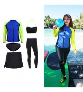LKZ250280 LYCKA Korean Style Rash Guard Swimwear 
