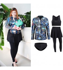 LKZ250282 LYCKA Korean Style Rash Guard Swimwear 