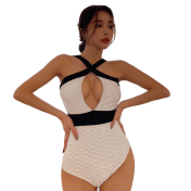 LKZ250284 LYCKA Korean Style One Piece Swimwear 