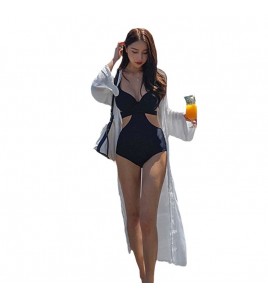 LKZ250286 LYCKA Korean Style One Piece Swimwear 