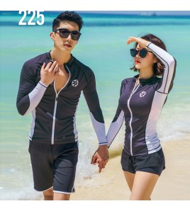 LKZ250288 LYCKA Korean Style Rash Guard Swimwear 