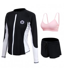 LKZ250288 LYCKA Korean Style Rash Guard Swimwear 