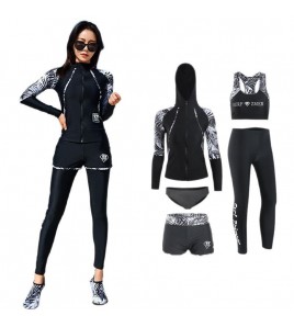 LKZ250291 LYCKA Korean Style Rash Guard Swimwear 
