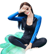 LKZ250294 LYCKA Korean Style Rash Guard Swimwear 