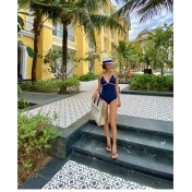 LKZ250295 LYCKA Korean Style One Piece Swimwear 